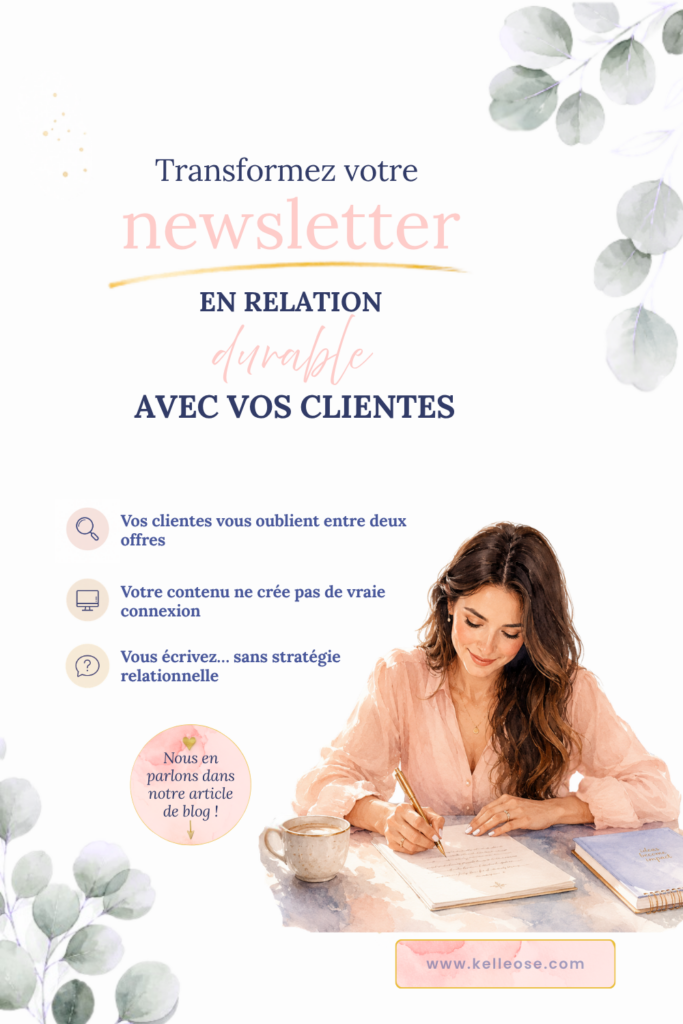 Épingles Pinterest Newsletter-Kelleose
