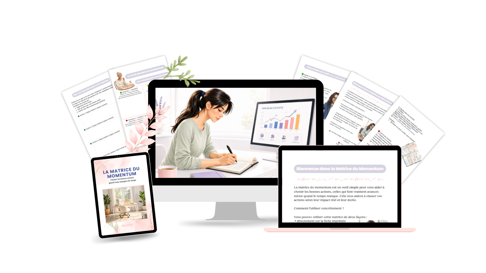Mockup-La matrice du momentum-les quadrants