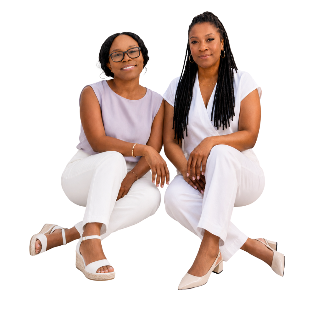 K et R-page d'accueil Deux entrepreneures accueillantes.