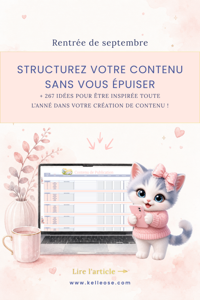 Pin Structurez votre contenu pour l'année.